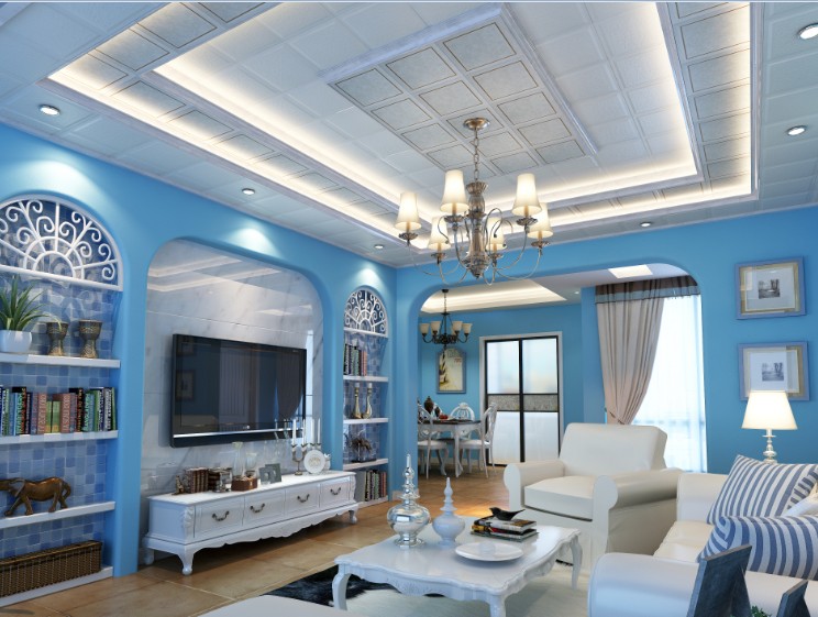 精裝客廳吊頂效果圖